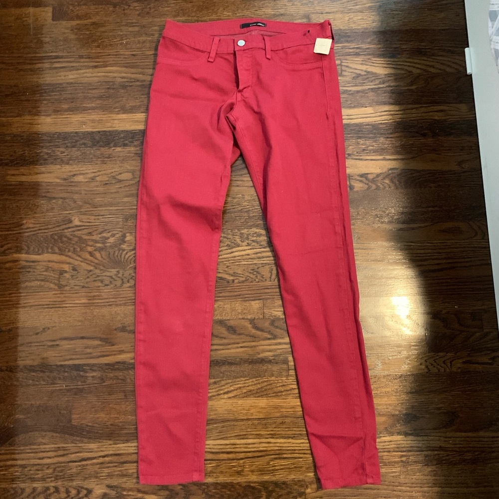 Flying Monkey Red straight leg Jeans NWT